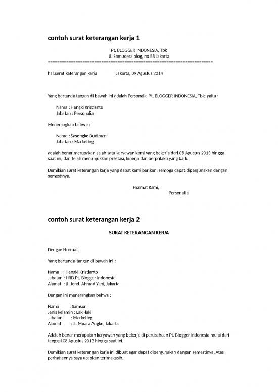 picture_Contoh Surat Keterangan Kerja