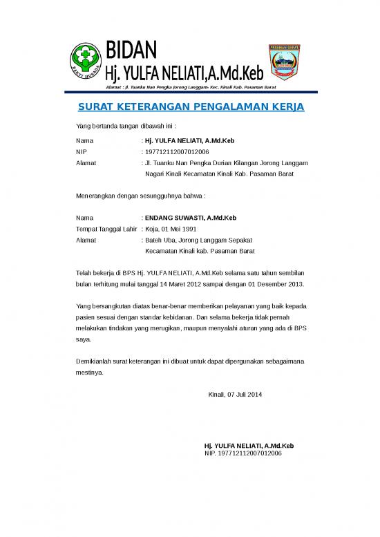 picture_Surat Keterangan Pengalaman Kerja Bps Bidan