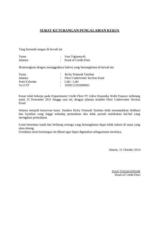 picture Finance Presentation Templates 861 | Surat Keterangan Pengalaman Kerja