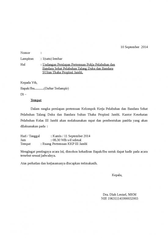 picture_Presentasi Usaha 921 | Surat Undangan Pertemuan Pokja