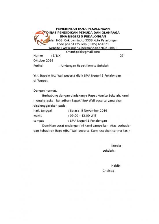 picture Surat Undangan Rapat Komite Sekolah