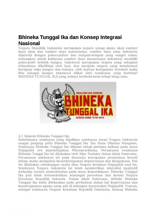 picture_Presentasi Usaha 1035 | Bhineka Tunggal Ika Dan Konsep Integrasi