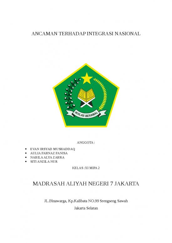 picture Makalah Ancaman Terhadap Integrasi Nasional