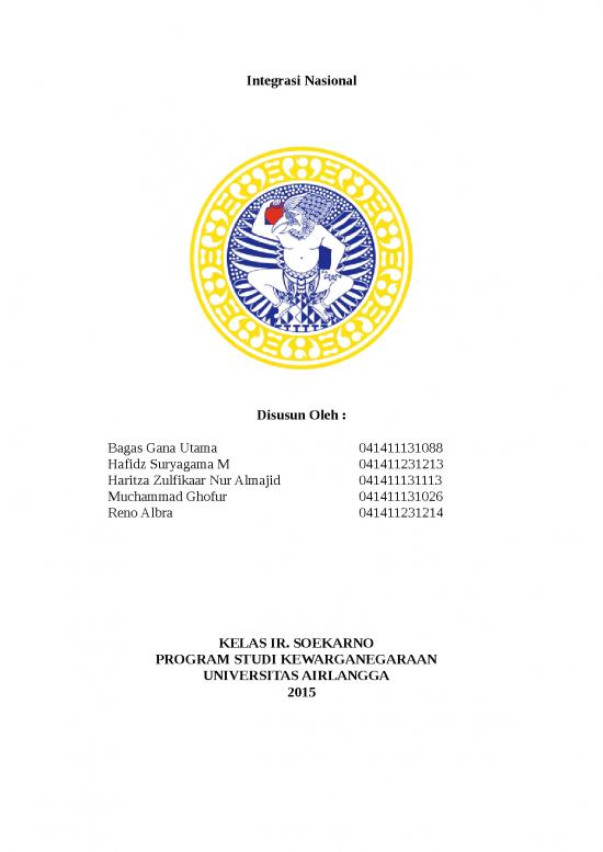 picture Presentasi Usaha 1042 | Makalah Integrasi Nasional 3