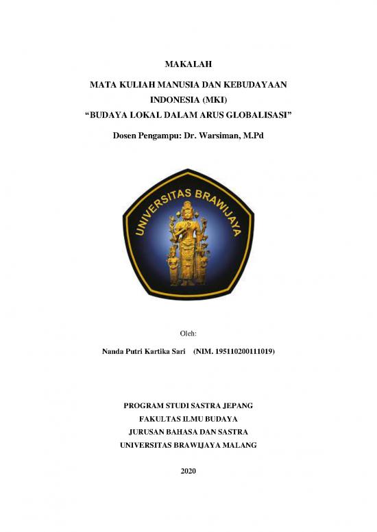 picture Makalah Pdf 1082 | Makalah Budaya Lokal Dalam Arus Globalisasi