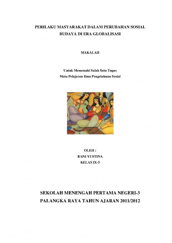 picture Makalah Pdf 1089 | Makalah Globalisasi Perubahan Sosial Budaya