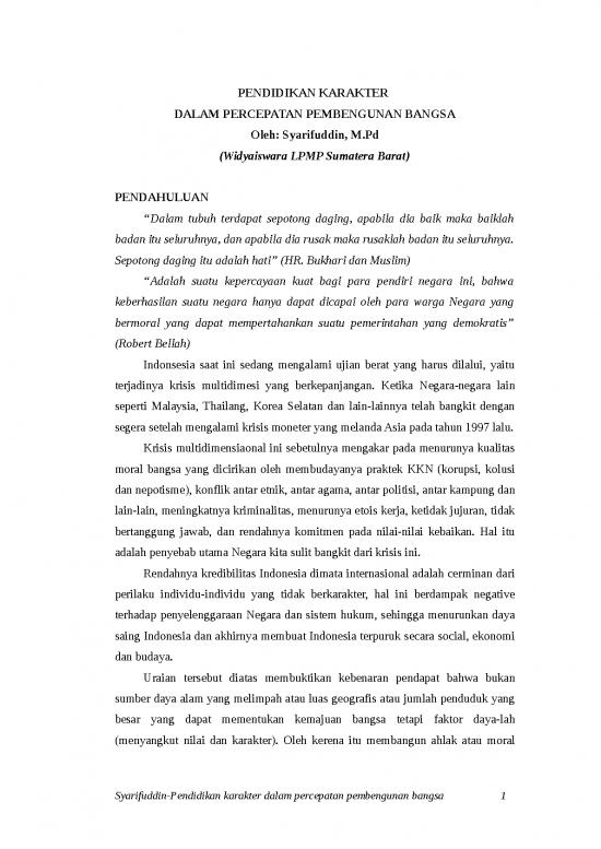 picture Makalah Pendidikan Karakter Dalam Percepatan Pembengunan Bangsa