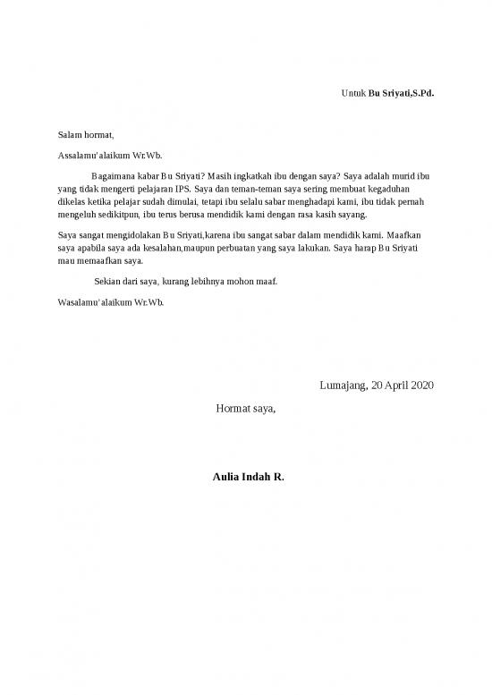 picture Surat Pribadi Kepada Guru