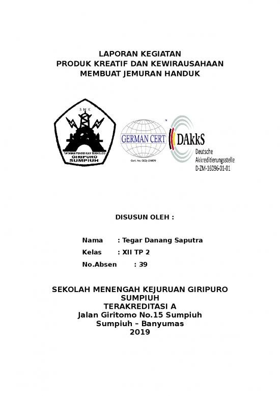 picture Laporan Doc 1315 | Laporan Kegiatan Produk Kreatif Dan Kewirausahaan