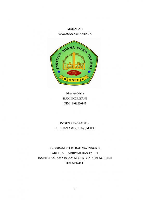 picture Contoh Pendahuluan Makalah Agama 1333 | Makalah Wawasan Nusantara 5