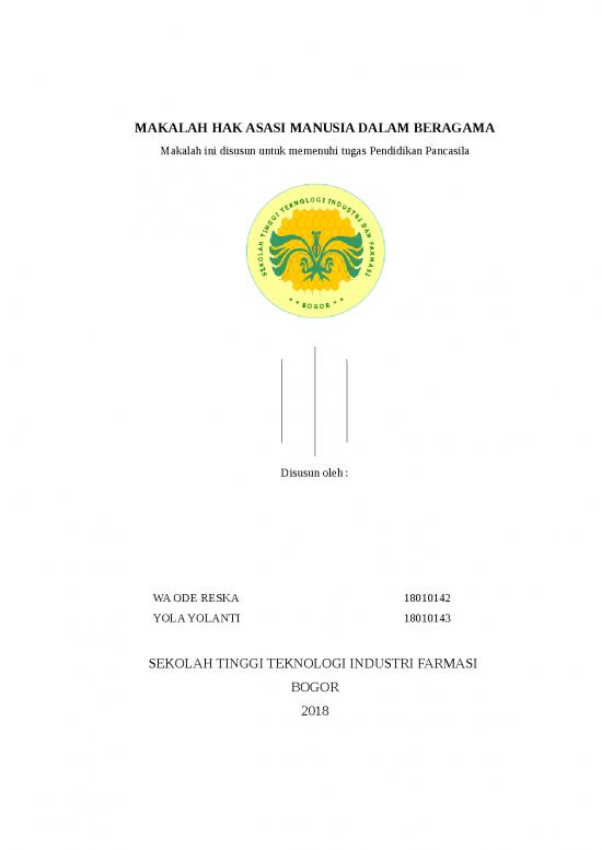 picture Makalah Hak Asasi Manusia Dalam Beragama