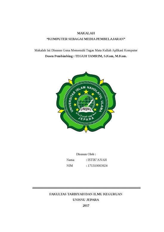 picture Makalah Komputer Sebagai Media Pembelajaran