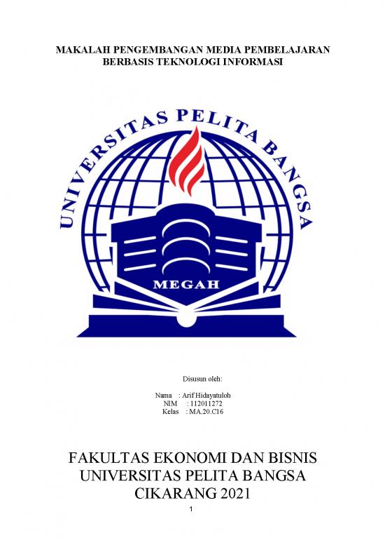 picture Makalah Pdf 1450 | Makalah Pengembangan Media Pembelajaran Berbasis Teknologi Informasi