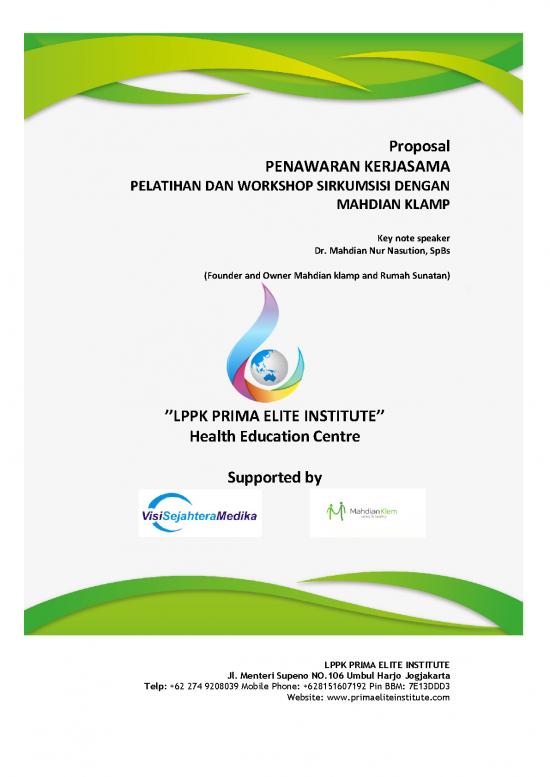 picture Thesis Proposal Sample Pdf 1479 | Proposal Penawaran Kerjasama Pelatihan Dan Workshop Sirkumsisi