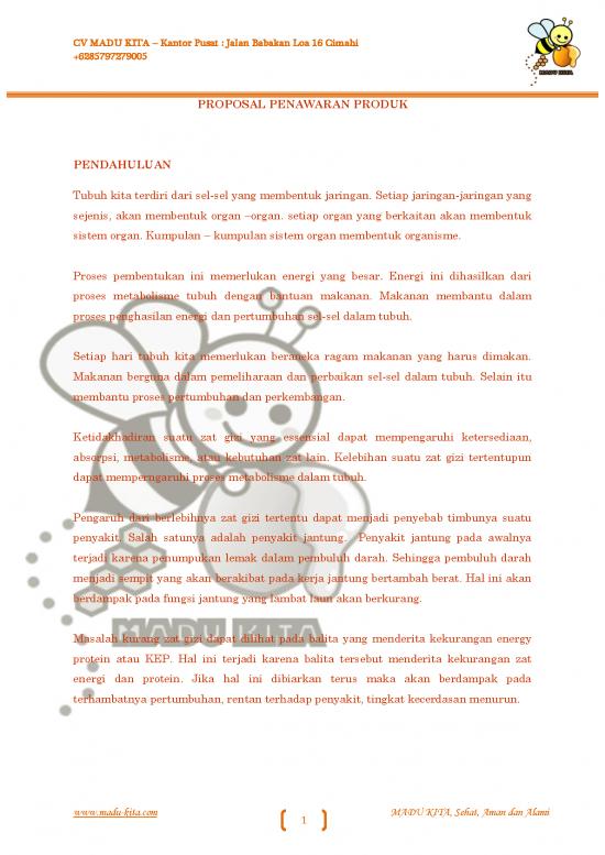 picture Thesis Proposal Sample Pdf 1505 | Proposal Penawaran Produk Madu