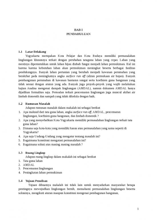 picture Contoh Rumusan Masalah Makalah 1533 | Makalah Pencemaran Lingkungan Diyogyakarta