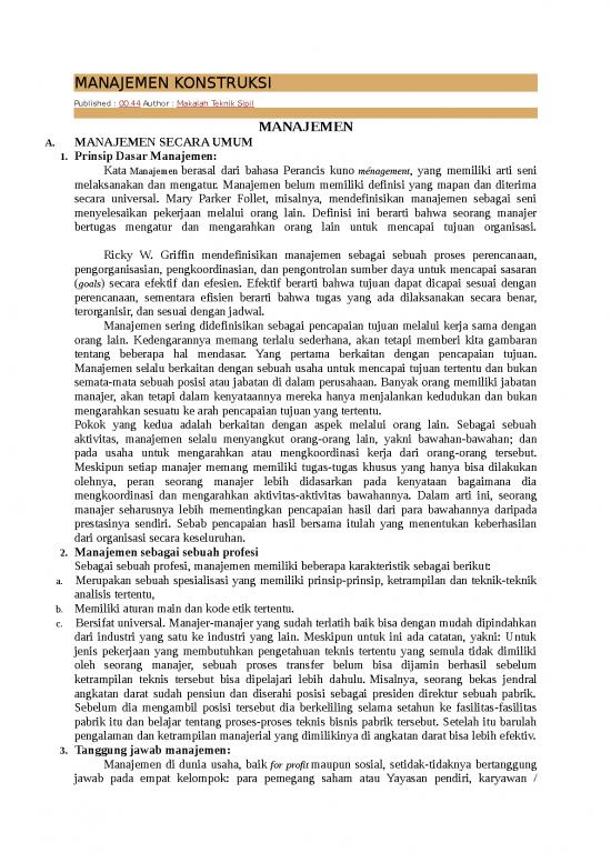 picture Presentasi Usaha 1599 | Makalah Manajemen Konstruksi