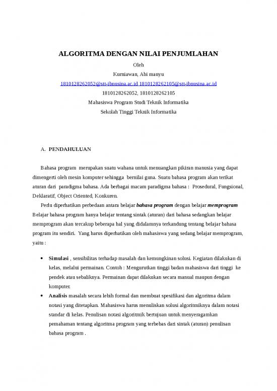 picture_Makalah Algoritma Dengan Nilai Penjumlahan