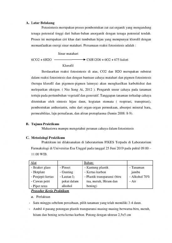 picture_Praktikum Karbohidrat 1709 | Laporan Praktikum Percobaan Fotosintesis