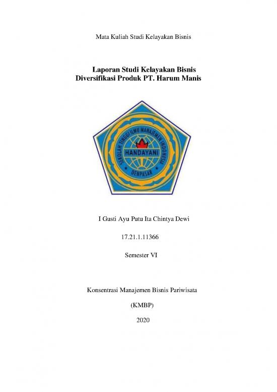 picture Laporan Pdf 1720 | Laporan Studi Kelayakan Bisnis Diversifikasi Produk Perusahaan