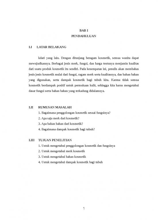 picture_Tujuan Penelitian Adalah 1732 | Laporan Karya Ilmiah Penggolongan Kosmetik