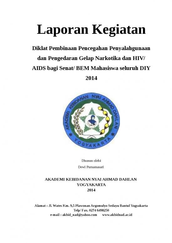 picture Laporan Doc 1751 | Contoh Lpj Kegiatan Organisasi Bem - Laporan Kegiatan Diklat