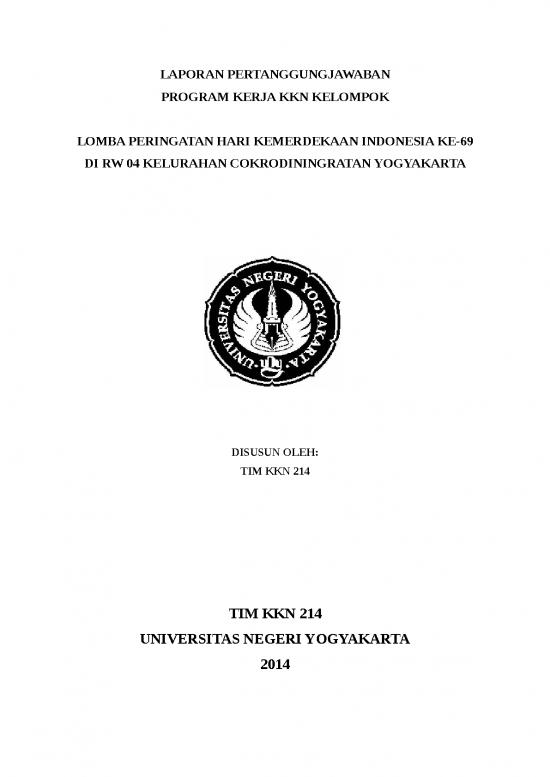 picture Laporan Doc 1764 | Lpj Kegiatan Program Kerja Kkn Kelompok