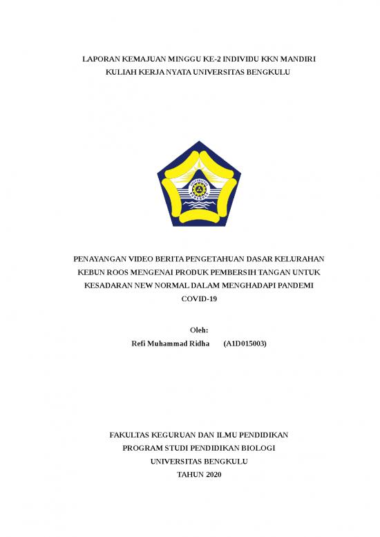 picture Laporan Doc 1781 | Laporan Kemajuan Minggu Ke2 Individu Kkn Mandiri