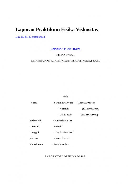 picture_Laporan Doc 1817 | Laporan Praktikum Fisika Menentukan Kekentalan Viskositas Zat Cair