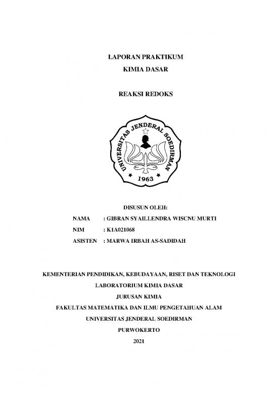picture Laporan Pdf 1832 | Laporan Praktikum Kimia Dasar Reaksi Redoks