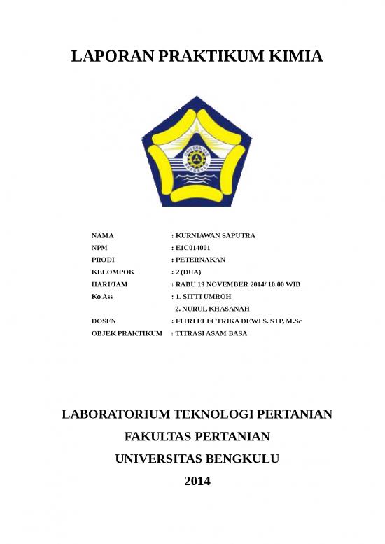picture Laporan Doc 1861 | Laporan Praktikum Teknik Titrasi Untuk Menganalisis Contoh Yang Mengandung Asam