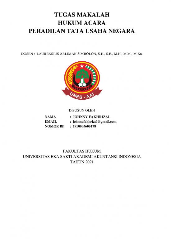 picture Presentasi Usaha 1938 | Makalah Hukum Acara - Peradilan Tata Usaha Negara