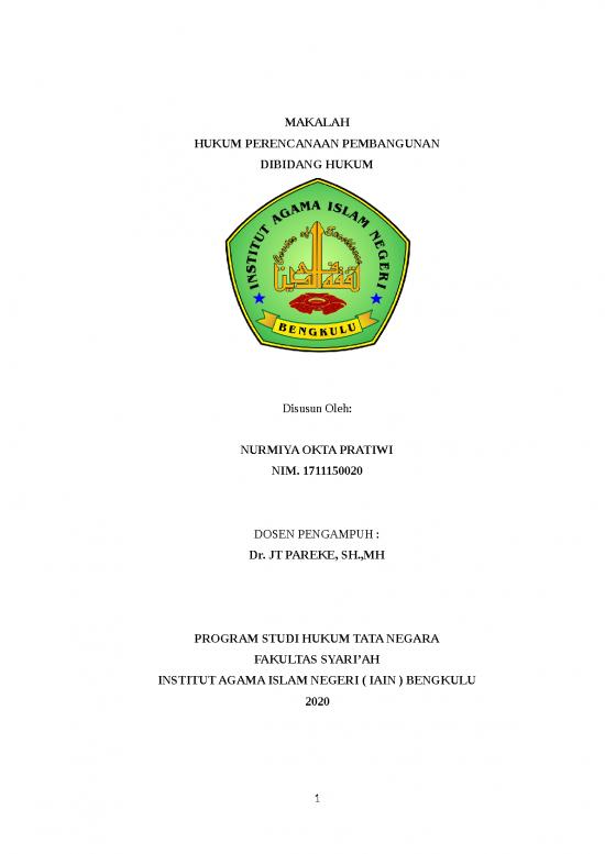 picture Contoh Pendahuluan Makalah Agama 1975 | Makalah Hukum Perencanaan Pembangunan Dibidang Hukum