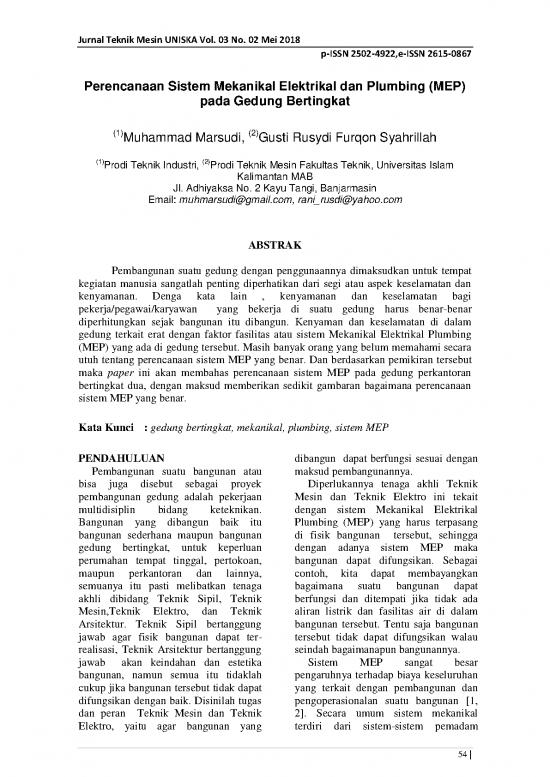 picture1_Download Jurnal Gratis Pdf 2044 | Perencanaan Sistem Mekanikal Elektrikal Dan Plumbing Mep Gedung Bertingkat