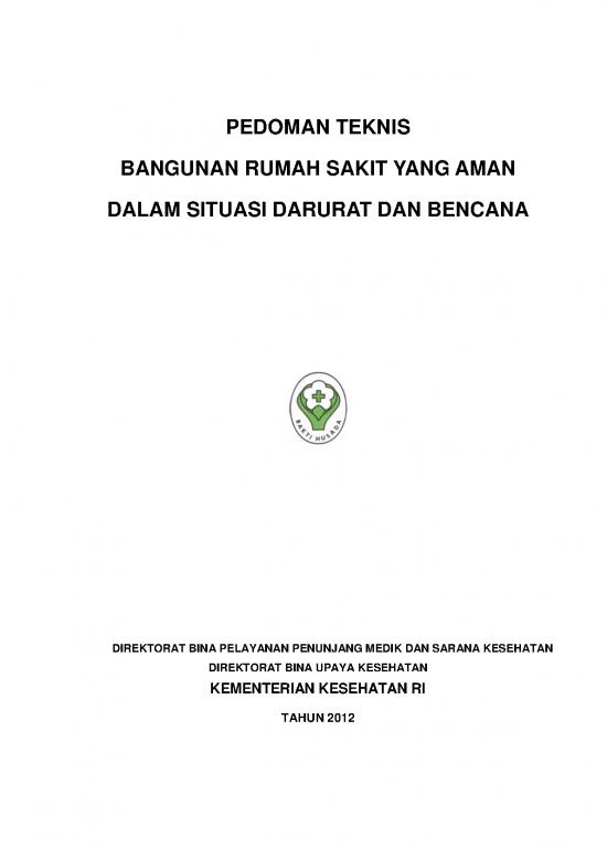 picture_Pedoman Teknis Bangunan Rumah Sakit Yang Aman Dalam Situasi Darurat Dan Bencana