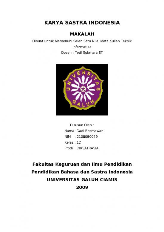 picture Makalah Pdf 2101 | Makalah Karya Sastra Indonesia