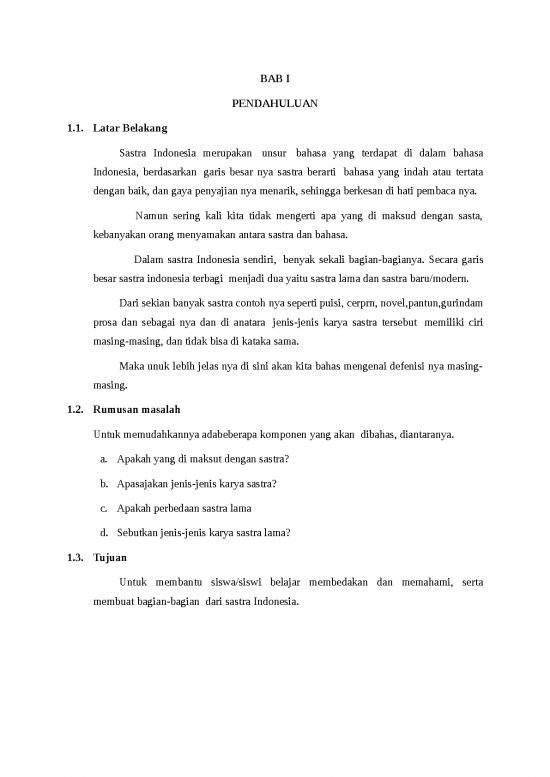 picture Makalah Karya Sastra Lama