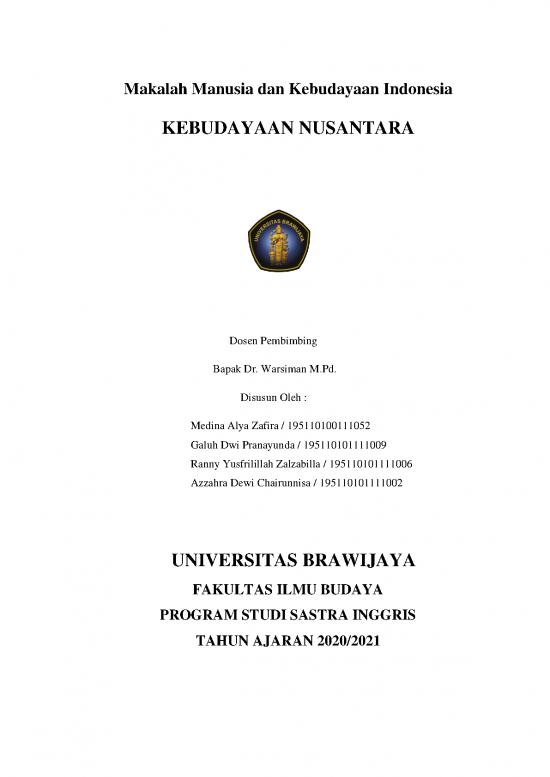 picture_Makalah Pdf 2109 | Makalah Manusia Dan Kebudayaan Indonesia - Kebudayaan Nusantara