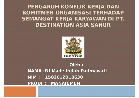 picture_Tujuan Penelitian Adalah 2171 | Power Point - Pengaruh Konflik Kerja Dan Komitmen Organisasi Terhadap Semangat Kerja Karyawan