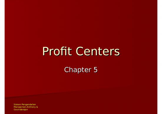 picture_Powerpoint Manajemen Pemasaran 2258 | Power Point - Profit Centers