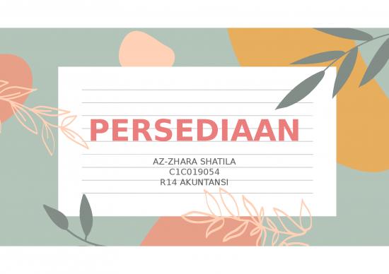 picture Presentasi Usaha Ppt 2338 | Power Point - Persediaan Pos Pos Aktiva Perusahaan
