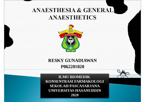 picture_Analgesik 2354 | Power Point - Anaesthesia Dan General Anaesthetics