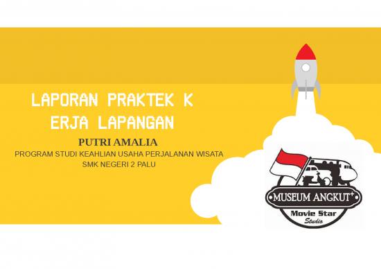 picture Presentasi Usaha Ppt 2422 | Power Point- Laporan Praktek Kerja Lapangan - Museum Angkut