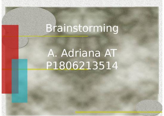 picture Power Point- Pengambilan Keputusan  - Brainstorming