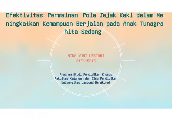 picture1_Permasalahan Penelitian Adalah 2458 | Power Point- Permainan Pola Jejak Kaki Dalam Meningkatkan Kemampuan Berjalan Pada Anak Tunagrahita Sedang