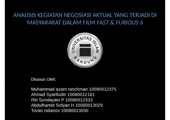 picture_Landasan Komunikasi 2468 | Analisis Kegiatan Negosiasi Aktual Yang Terjadi Di Masyarakat Dalam Film Fast & Furious6