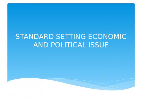 picture Standard Ppt 2628 | Standard Setting Economic And Political Issue