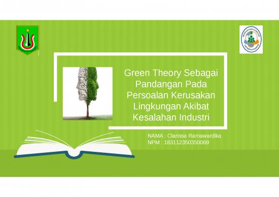 picture1_Green Powerpoint Template 2637 | Green Theory Sebagai Pandangan Pada Persoalan Kerusakan Lingkungan Akibat Kesalahan Industri