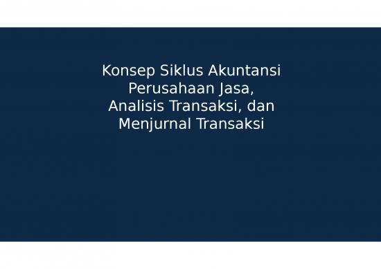 picture Power Point Laporan Keuangan 2722 | Konsep Siklus Akuntansi Perusahaan Jasa Analisis Transaksi Dan Menjurnal Transaksi