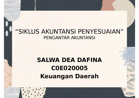 picture Siklus Akuntansi Penyesuaian - Pengantar Akuntansi